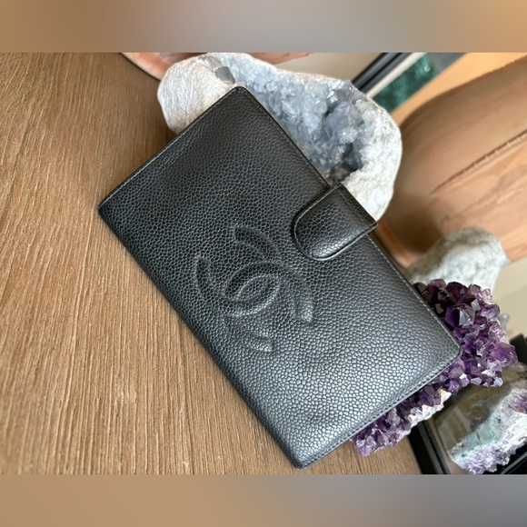 CHANEL Accessories - Chanel Black Caviar Leather Long Bifold Wallet FINAL PRICE